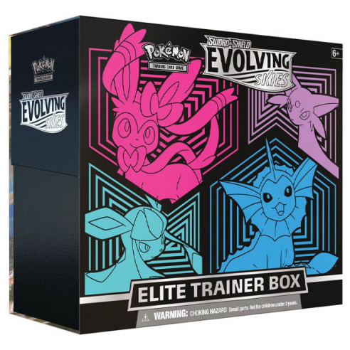 Evoluzioni Eteree / Evolving Skies - Set Allenatore Fuoriclasse / Elite Trainer Box - Sylveon, Espeon, Glaceon e Vaporeon (EN...