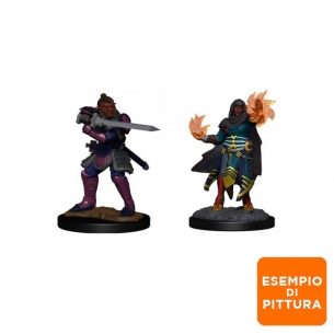 Nolzur's Marvelous Miniatures - Hobgoblin Fighter Male & Hobgoblin Wizard Female Miniature Dungeons & Dragons 2