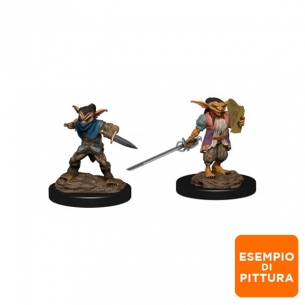 Nolzur's Marvelous Miniatures - Goblin Male Rogue & Goblin Female Bard Miniature Dungeons & Dragons 2