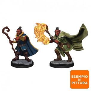Critical Role Unpainted Miniatures - Hobgoblin Male Wizard and Hobgoblin Male Druid Miniature Dungeons & Dragons 2