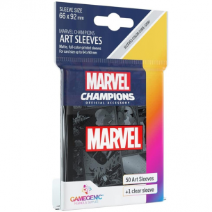 Standard - Marvel Champions Art Sleeves - Marvel Black (50+1 Bustine) - Gamegenic Marvel Champions LCG