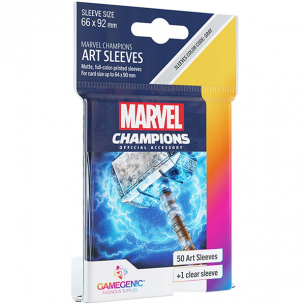 Standard - Marvel Champions Art Sleeves - Thor (50+1 Bustine) - Gamegenic Marvel Champions LCG