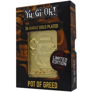 Yu-Gi-Oh! Carta 3D Placcata in Oro 24 Carati - Pot of Greed (Edizione Limitata) Altri Prodotti Yu-Gi-Oh!