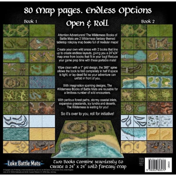 The Wilderness - Books of Battle Mats Accessori Dungeons & Dragons