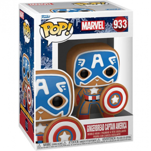 Funko Pop 933 - Gingerbread Captain America - Marvel POP!