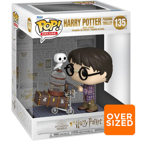 Funko Pop Deluxe 135 - Harry Potter Pushing Trolley - Harry Potter (Oversized) (Seconda Scelta) Seconda Scelta