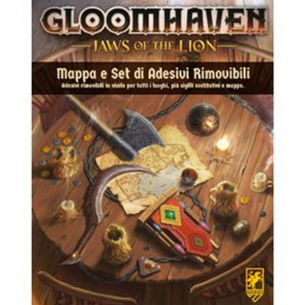 Gloomhaven - Jaws of the Lion - Mappa e Set di Adesivi Rimovibili (Accessori) (ITA) Giochi per Esperti