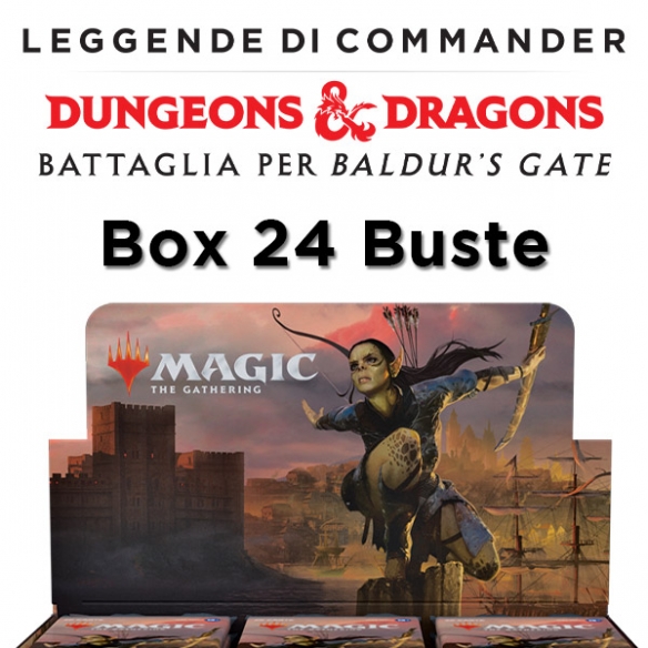 Leggende di Commander: Battaglia per Baldur's Gate - Draft Booster Display da 24 Buste (ITA) Box di Espansione Magic: The Gat...