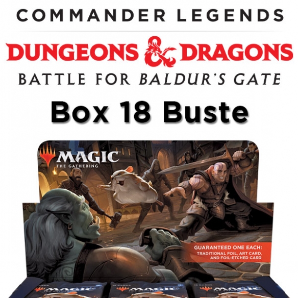 Commander Legends: Battle for Baldur's Gate - Set Booster Display da 18 Buste (ENG) Box di Espansione Magic: The Gathering