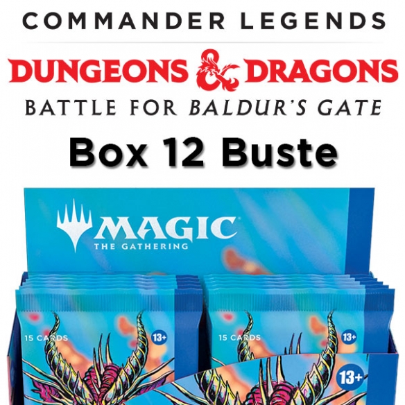 Commander Legends: Battle for Baldur's Gate - Collector Booster Display da 12 Buste (ENG) Box di Espansione Magic: The Gathering