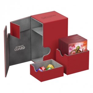 Flip 'n' Tray 80+ - Deck Case Rosso - Ultimate Guard Deck Box 2