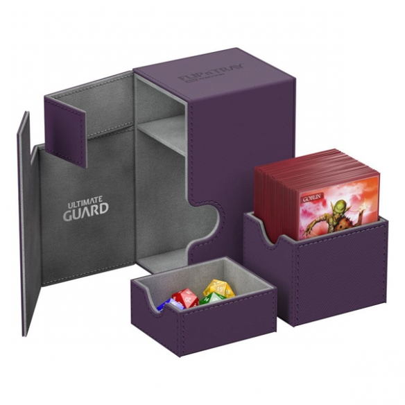 Flip 'n' Tray 80+ - Deck Case Viola - Ultimate Guard Deck Box