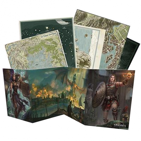 Odissea dei Signori dei Draghi - Set Mappe Poster & Schermo del GM (Accessori) Altri Giochi di Ruolo