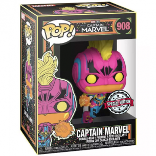 Funko Pop 908 - Captain Marvel Black Light - Captain Marvel (Special Edition) POP!