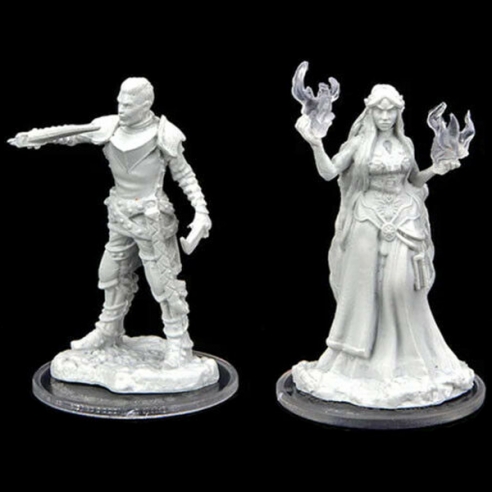 Critical Role Unpainted Miniatures - Turst Militia Swordsman & Lyregorn Holy Priest