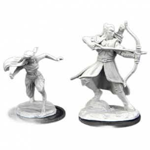 Critical Role Unpainted Miniatures - Verdant Guard Marksman & Satyr