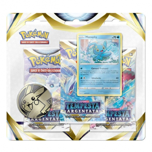 Tempesta Argentata - 3 Pack Blister Manaphy (ITA)