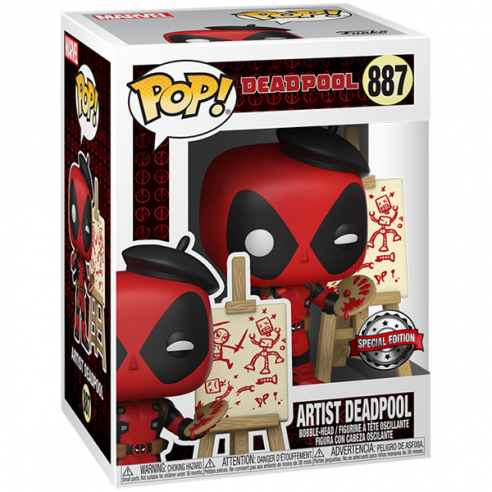 Funko Pop 887 - Artist Deadpool - Deadpool (Special Edition)