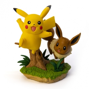 Pokéball con Statuina - Pikachu & Eevee 2
