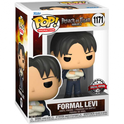 Attack on Titan AOT Cleaning Levi 239 Funko Pop Vinyl Figure in hand 