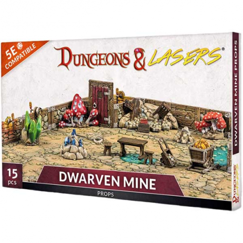 Dungeons & Lasers - Dwarven Mine Props