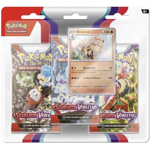 Scarlatto & Violetto - 3 Pack Blister Arcanine (ITA)