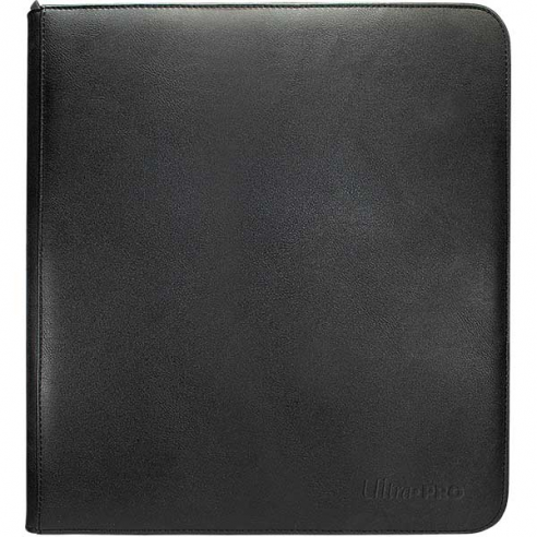 Album 12 Tasche con Zip - Zippered PRO-Binder - Black - Ultra Pro