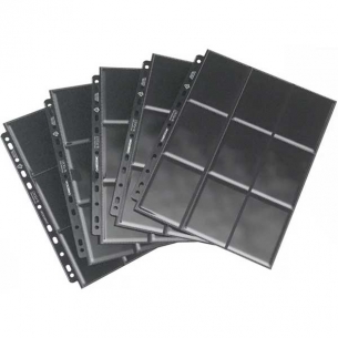 Pagine 9 Tasche per Album ad Anelli (10 Pezzi) - Black - Gamegenic 2