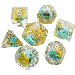 Gamegenic - Set 7 Dadi Embraced Series - Green Skull 2