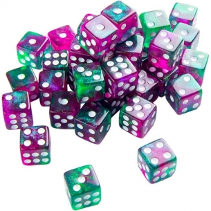Gamegenic - Set 36 Dadi a 6 Facce Galaxy Series - Aurora 2