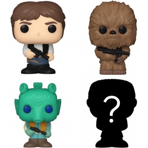 Funko Bitty Pop - Star Wars 4 Pack - Han Solo / Chewbacca / Greedo / Mystery 2