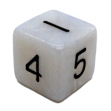 Kaissa - Set 10 Dadi Pearl - Ivory/Black