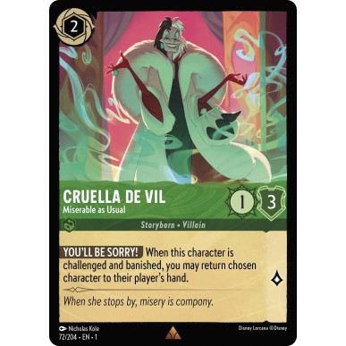 Cruella de Vil - Miserable as Usual