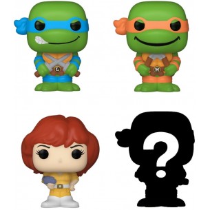 Funko Bitty Pop - Teenage Mutant Ninja Turtles 4 Pack - Leonardo / Michelangelo / April O'Neil / Mystery 2