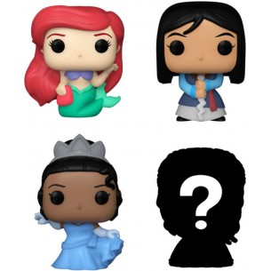 Funko Bitty Pop - Disney: Princess 4 Pack - Ariel / Mulan / Tiana / Mystery 2