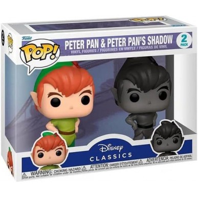 Funko Pop 2 Pack - Peter Pan & Peter Pan's Shadow - Disney Classics