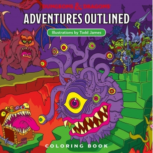 Dungeons & Dragons - Adventures Outlined - Album da Colorare (ENG) Altri prodotti Dungeons & Dragons