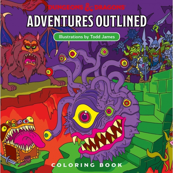 D&D - Adventures Outlined - Album Da Colorare (ENG) Altri prodotti Dungeons & Dragons