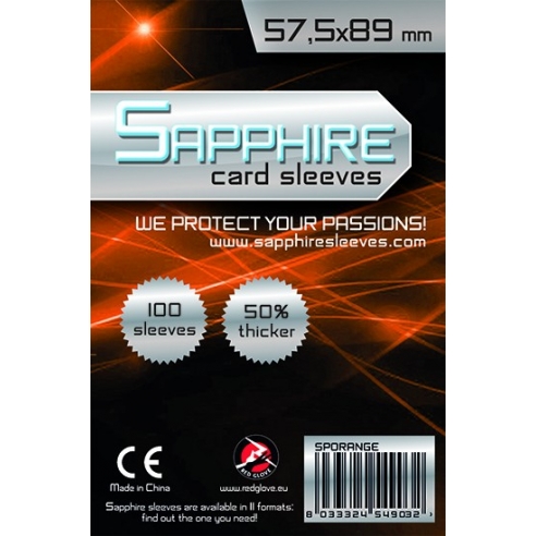 Orange 57,5 x 89 mm (100 Bustine) - Sapphire Bustine Protettive