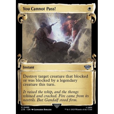 You Cannot Pass!