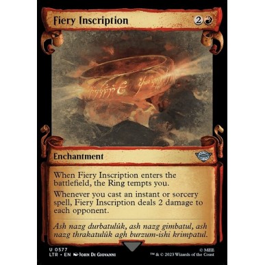 Fiery Inscription