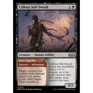 Callous Sell-Sword // Burn...