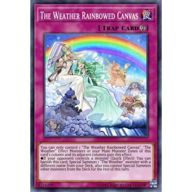 The Weather Rainbowed Canvas