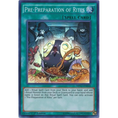 Pre-Preparation of Rites