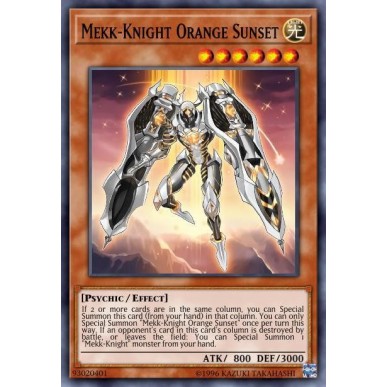 Mekk-Knight Orange Sunset