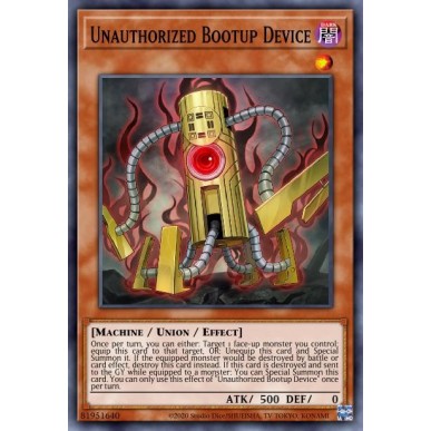 Unauthorized Bootup Device