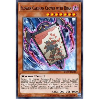 Flower Cardian Clover with Boar