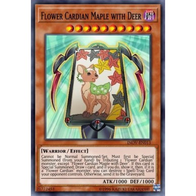 Flower Cardian Maple with Deer