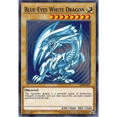 Drago Bianco Occhi Blu