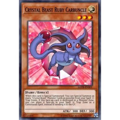 Bestia Cristallo Carbuncle Rubino